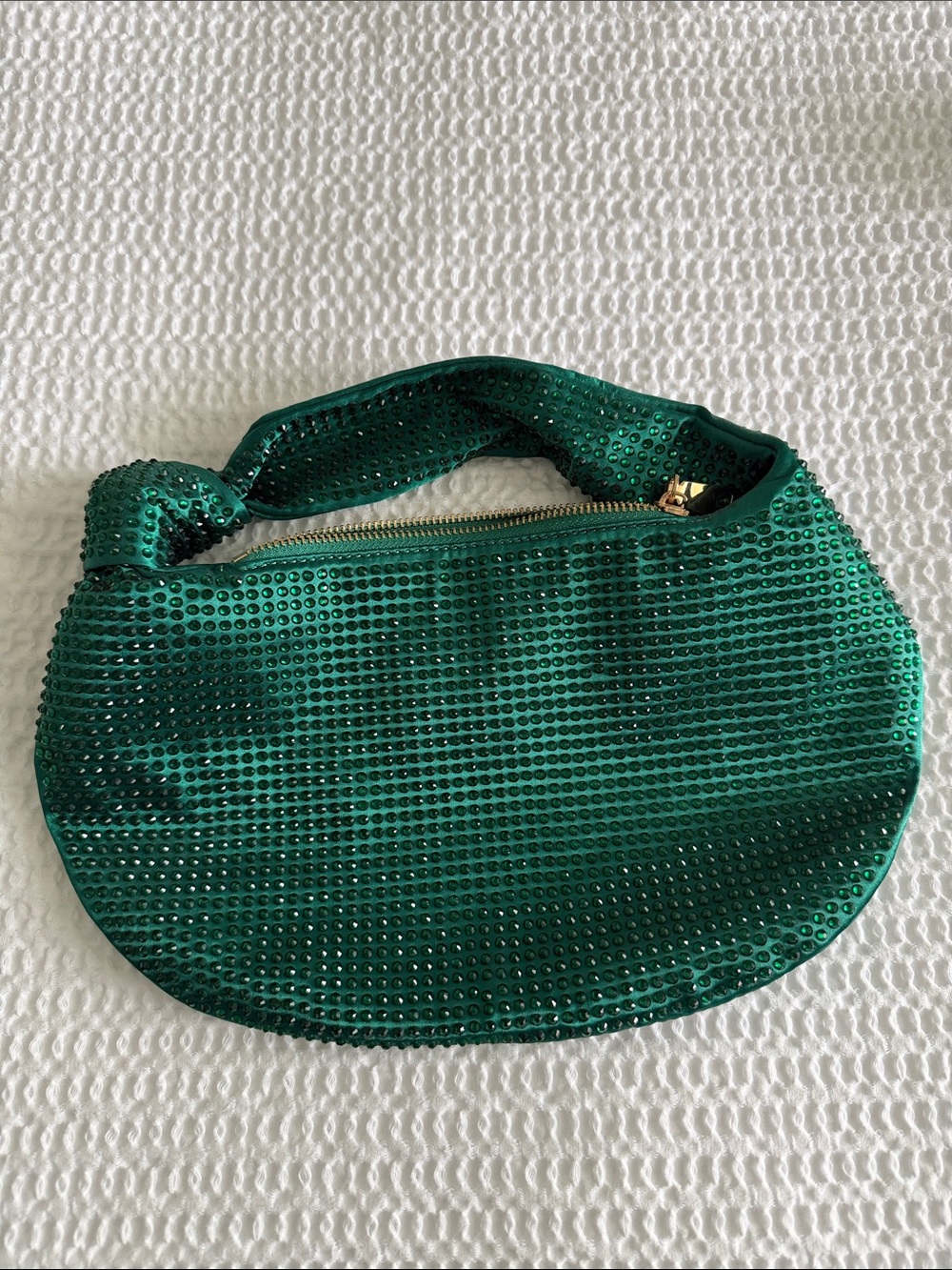 Green Sequin Shoulder Bag